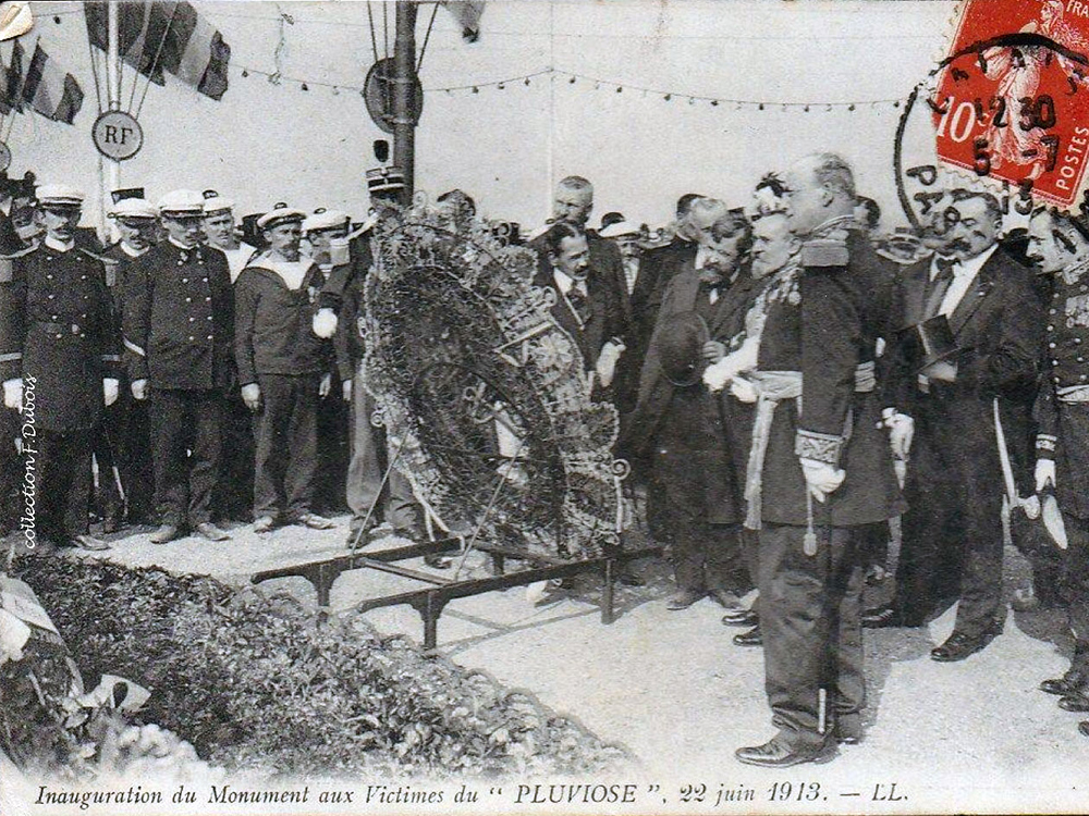 Emile Guillaume lors de l'inauguration du monument du Pluviôse